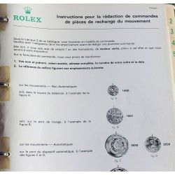 ROLEX RARE CATALOGUE TECHNIQUE PIÈCES DETACHEES DE RECHANGE MONTRES GUIDE R7