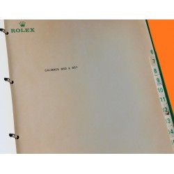 ROLEX R7 RARE TECHNICAL MANUAL COMPLETE MOVEMENT SPARE PART CATALOGUE SERVICE REPAIR INFO WERK