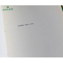 ROLEX R7 RARE TECHNICAL MANUAL COMPLETE MOVEMENT SPARE PART CATALOGUE SERVICE REPAIR INFO WERK