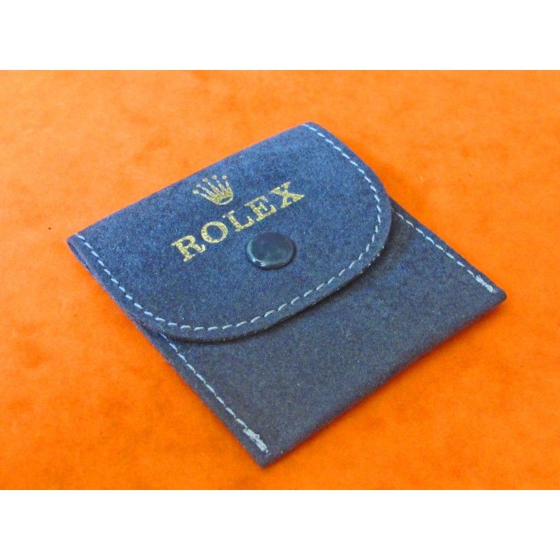 Original Rare Rolex grey Mini velvet pouch traveler's 
