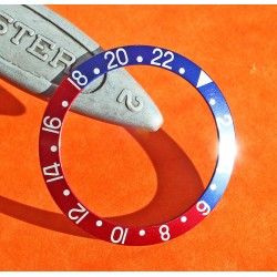 Rolex Mint Factory GMT Master 1675, 16750, 16753, 16758 Pepsi Blue & Red color Bezel Watch Insert Part 24H