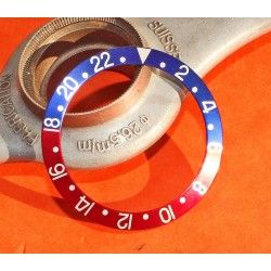 Rolex Mint Factory GMT Master 1675, 16750, 16753, 16758 Pepsi Blue & Red color Bezel Watch Insert Part 24H