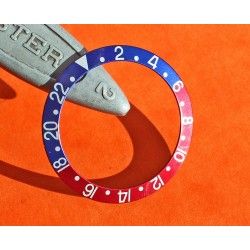 Rolex Mint Factory GMT Master 1675, 16750, 16753, 16758 Pepsi Blue & Red color Bezel Watch Insert Part 24H