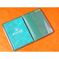 70's Vintage Rolex Green Leather Business Card Wallet