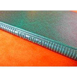 1970 Vintage Rolex Green Leather Business Card Wallet