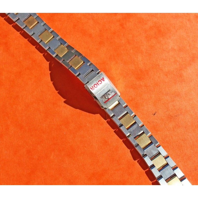 BAUME & MERCIER EXQUISITE ORIGINAL TUTONE WATCHES SOLID STAINLESS STEEL 22mm BAND BRACELET