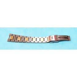 BAUME & MERCIER PARTIE BRACELET ACIER & PLAQUE OR BITONS ACIOR NEUF DAMES MONTRES 15mm