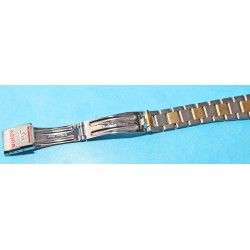 BAUME & MERCIER PARTIE BRACELET ACIER & PLAQUE OR BITONS ACIOR NEUF DAMES MONTRES 15mm