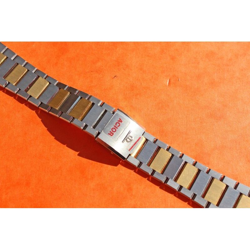 BAUME & MERCIER EXQUISITE ORIGINAL TUTONE WATCHES SOLID STAINLESS STEEL 22mm BAND BRACELET