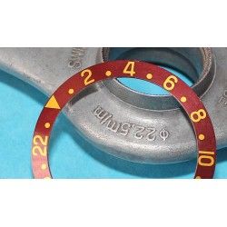 Rolex Vintage NOS Fat font tutone 16753 ,16758, 16750, 1675, 1675/8, 1675/3 GMT Master Brown Watch Bezel Insert part