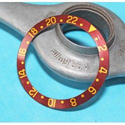 Rolex Vintage NOS Fat font tutone 16753 ,16758, 16750, 1675, 1675/8, 1675/3 GMT Master Brown Watch Bezel Insert part