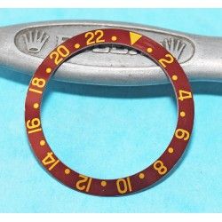 ROLEX VINTAGE INSERT FAT FONT, SERIFS MONTRES GMT MASTER 1675/3, 16753, 1675/8, 16758, 1675 or & acier BRONZE, BROWN, MARRON