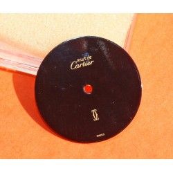 Authentique & Rare Cadran Noir Montre Dames Cartier MUST DE ronde Ø20.50mm ref VC100298