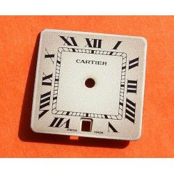 Cartier Must de Tank 18.5 x18.5mm Rare Cadran Crème Chiffres Romains de Montre ref VA100011