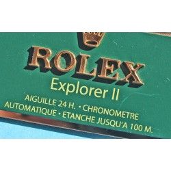 PLAQUE DECORATION ROLEX GOODIES MONTRES EXPLORER II 1655, 16550, 16570, 216570 CHRONOMETRE CALENDRIER ACCESSOIRES BUREAU VITRINE