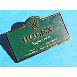 PLAQUE DECORATION ROLEX GOODIES MONTRES EXPLORER II 1655, 16550, 16570, 216570 CHRONOMETRE CALENDRIER ACCESSOIRES BUREAU VITRINE