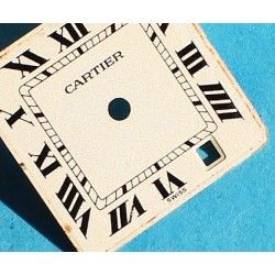 Cartier Vintage Cadran Panthere 17x17mm Crème Cadran Chiffres Romains de Montres ref 37837306