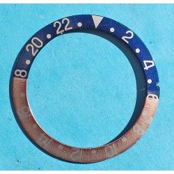 Vintage Rolex GMT Master 1675, 16750, 16753, 16758 Faded Pepsi Blue & Red color Bezel Watch Insert Part 24H