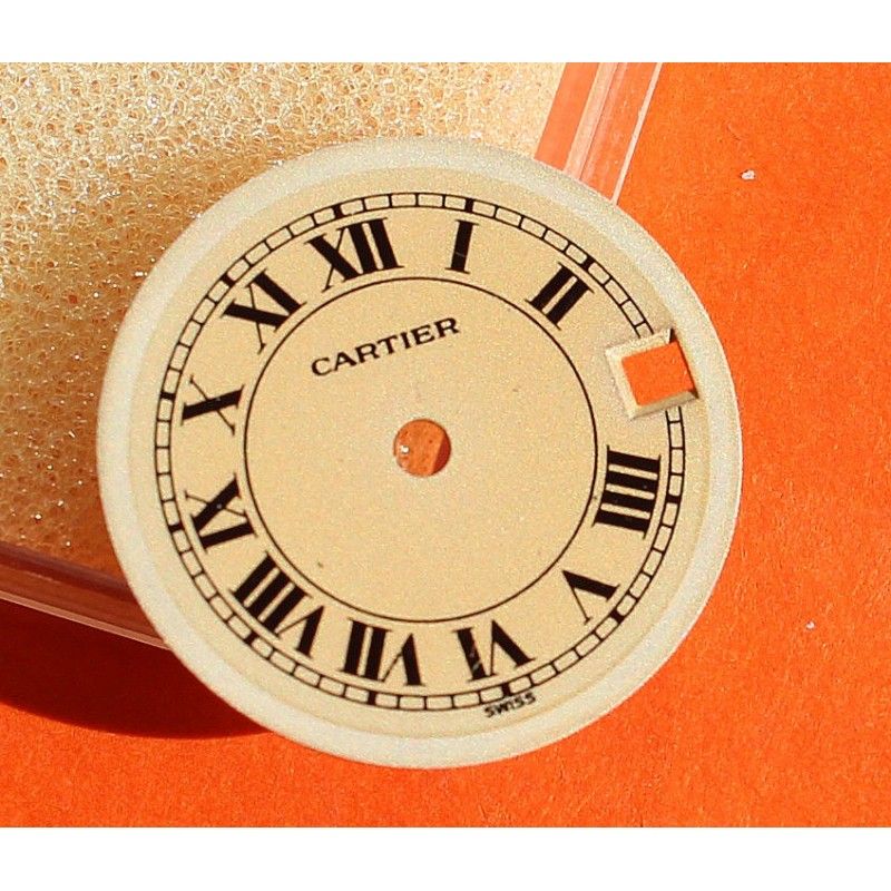 cadran rond montre emaillé bleu et blanc 40,5 mm neuf modele