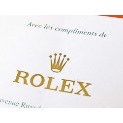 CARTE DE VISITE ROLEX COMPLIMENTS ANNEES 90
