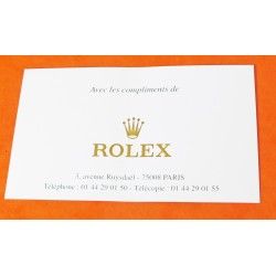 VINTAGE COMPLIMENTS CARD ROLEX 90'S