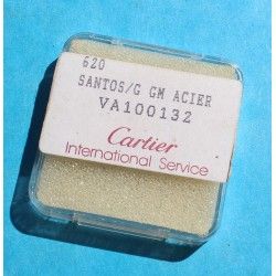 Cartier Santos 18.5 x18.5mm Rare Cadran Crème Chiffres Romains de Montre ref VA100011