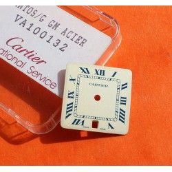Cartier Genuine Mint & Rare Santos 18.5 x18.5mm White Ice Watch Dial ref VA100132