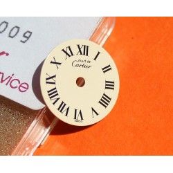 Authentique & Rare Cadran 21 beige Montre Dames Cartier MUST DE ronde Ø18mm ref VA100138