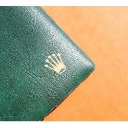 Rare & Vintage ROLEX Green Grain Leather Large Billfold Wallet AUTHENTIC