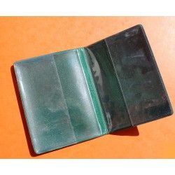 Rare & Vintage ROLEX Green Grain Leather Large Billfold Wallet AUTHENTIC