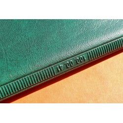 Rare & Vintage ROLEX Green Grain Leather Large Billfold Wallet AUTHENTIC