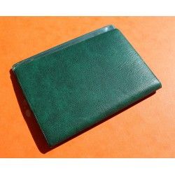 Rare & Vintage ROLEX Green Grain Leather Large Billfold Wallet AUTHENTIC