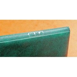 Rare & Vintage ROLEX Green Grain Leather Large Billfold Wallet AUTHENTIC