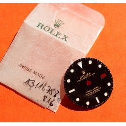 CADRAN ROLEX MONTRES GMT MASTER 16753, 16758 NOIR BRILLANT OEIL DU TIGRE -NIPPLE DIAL- cal 3075