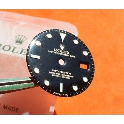 CADRAN ROLEX MONTRES GMT MASTER 16753, 16758 NOIR BRILLANT OEIL DU TIGRE -NIPPLE DIAL- cal 3075