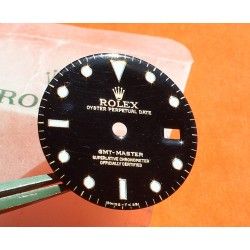 Rolex Genuine GMT MASTER BLACK REFLECTS NIPPLE DIAL WATCH VINTAGE 16758, 16753 tutone cal 3075