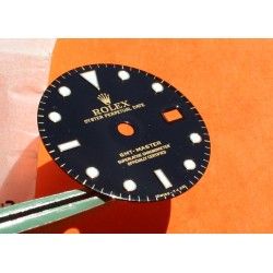 Rolex Genuine GMT MASTER BLACK REFLECTS NIPPLE DIAL WATCH VINTAGE 16758, 16753 tutone cal 3075