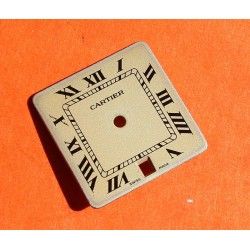 Cartier Santos 18.5 x18.5mm Rare Cadran Crème Chiffres Romains de Montre ref VA100011