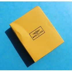 BREITLING YELLOW STORAGE BOX WATCH DOCUMENTS, PAPERS, GOODIES, WARRANTY