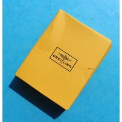 BREITLING YELLOW STORAGE BOX WATCH DOCUMENTS, PAPERS, GOODIES, WARRANTY