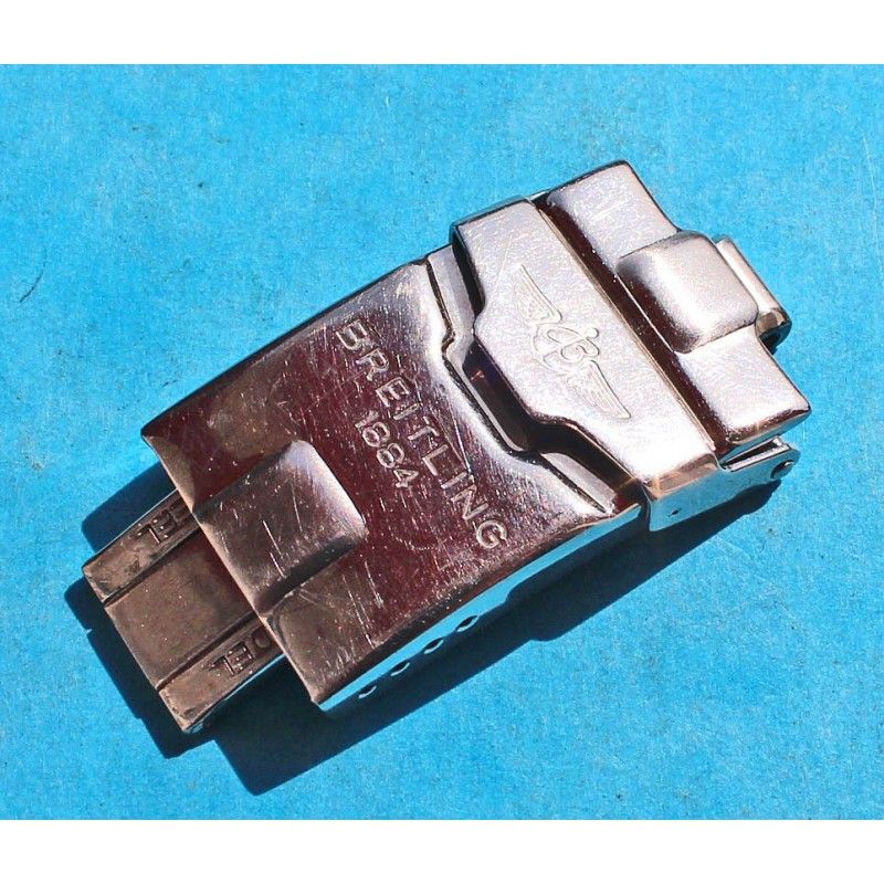 GENUINE BREITLING BRUSHED FOLDING DEPLOYANT CLASP BUCKLE BRACELET S/S 19.80mm SSTEEL