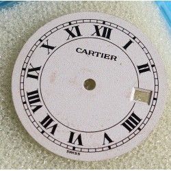 CARTIER CADRAN CRÈME CHIFFRES ROMAINS MONTRES Santos Ronde VA100014