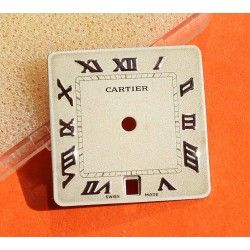 Cartier Santos 18.5 x18.5mm Rare Cadran Blanc acier Chiffres Romains de Montre ref VA100132