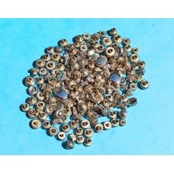 LOT DE 28 COURONNES REMONTOIRS ACIER MONTRES DIVERS