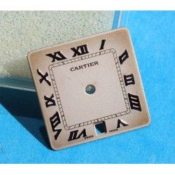 Cartier Santos 18.5 x18.5mm Rare Cadran Beige Chiffres Romains or blanc de Montre ref VC100167
