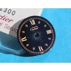 Must de Cartier Round Glossy Black color Ladies watches DIAL Ø20.50mm ref VC100298