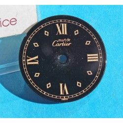 Must de Cartier Round Glossy Black color Ladies watches DIAL Ø20.50mm ref VC100298