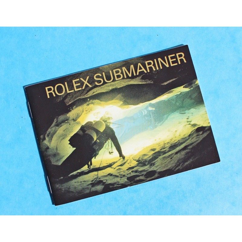 Rolex Submariner, Sea Dweller booklet manual english 1987 Submariner watches 5513 , 16800, 16803, 16808, Sea Dweller 16660