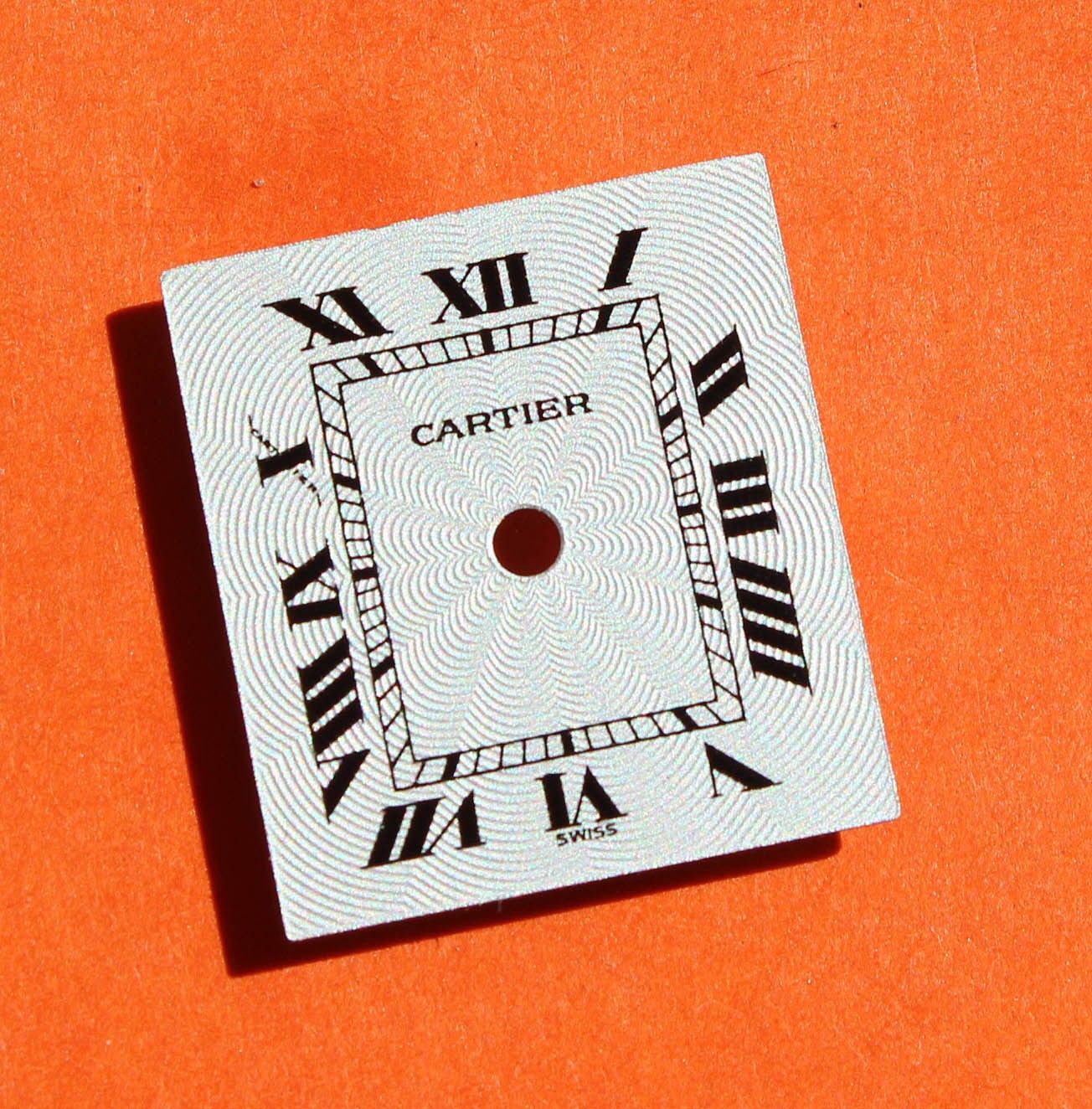 Cartier Genuine Mint Rare Tank 17x15mm Silver White Watch Dial ref LC MM 27205380