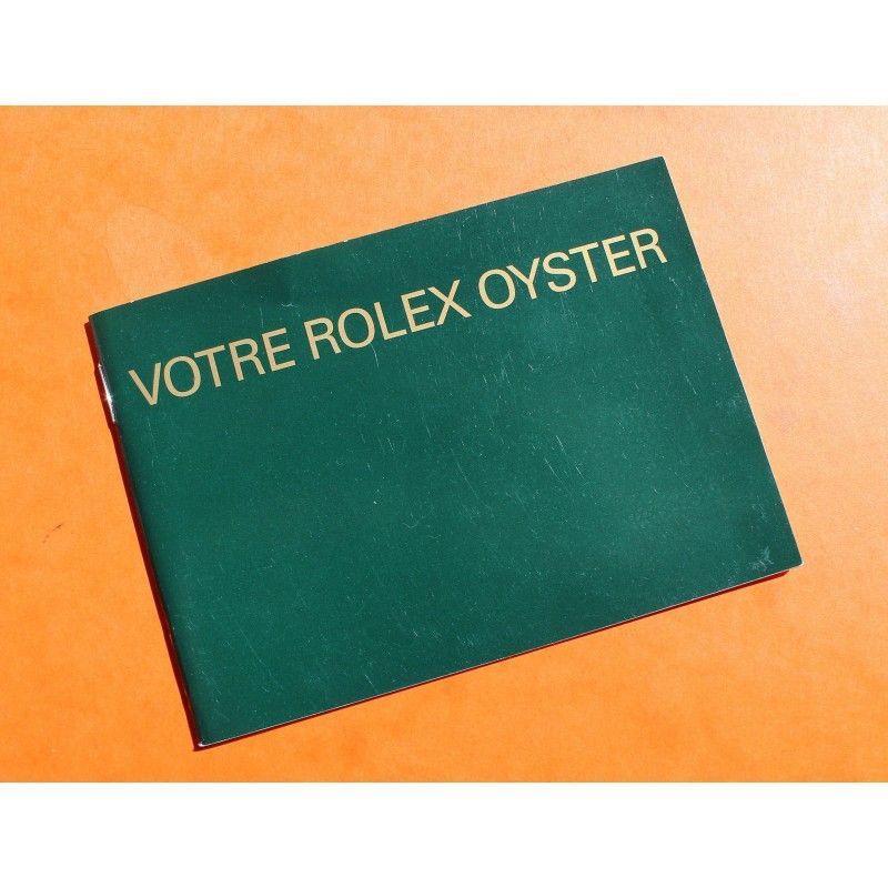 RARE LIVRET, MANUEL, NOTICE MONTRES ROLEX "VOTRE ROLEX OYSTER" 1979 EN FRANCAIS